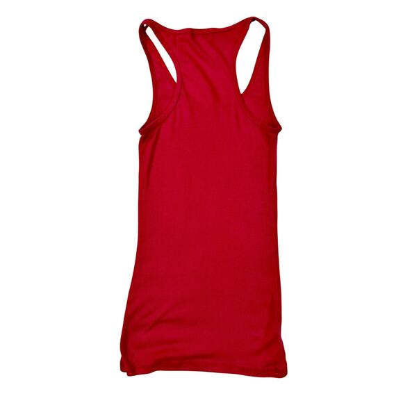 Wet Seal Ribbed Racerback Skinny Longline Tank Top Hot Pink Y2K Women's Medium - Picture 2 of 10